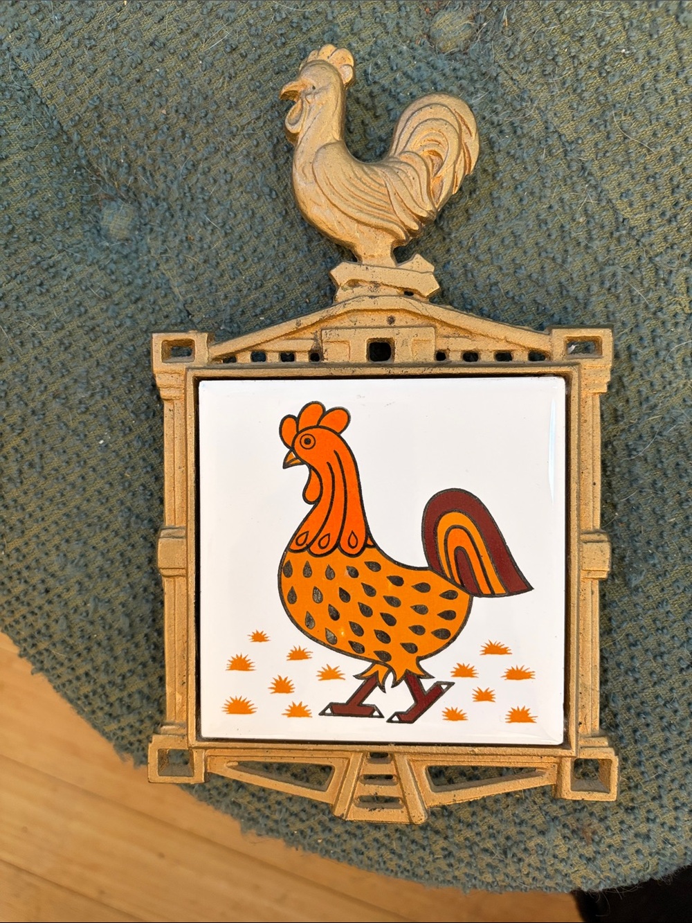Vintage Rooster Trivet